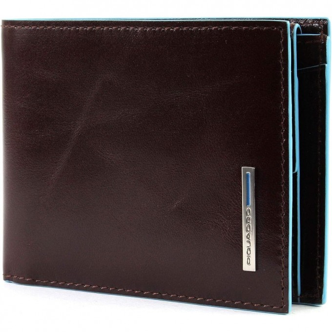 Кошелек мужской PIQUADRO BLUE SQUARE красное дерево PU4518B2R/MO