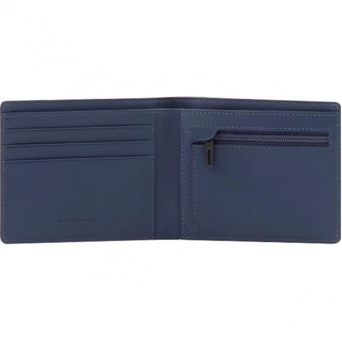 Кошелек мужской PIQUADRO GIO синий полиэстер/натур.кожа PU4823S124R/BLU