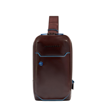 Рюкзак слинг мужской PIQUADRO BLUE SQUARE CA6898B2/MO красное дерево кожа Рюкзак слинг мужской PIQUADRO BLUE SQUARE CA6898B2/MO красное дерево кожа