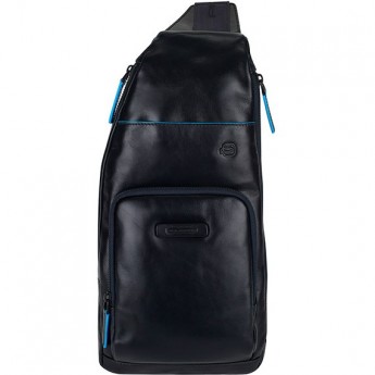 Рюкзак слинг PIQUADRO BLUE SQUARE REVAMP CA5577B2V/BLU синий Рюкзак слинг PIQUADRO BLUE SQUARE REVAMP CA5577B2V/BLU синий