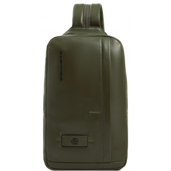 Рюкзак слинг PIQUADRO RUSSEL CA6764W137/VE2 хаки кожа Рюкзак слинг PIQUADRO RUSSEL CA6764W137/VE2 хаки кожа